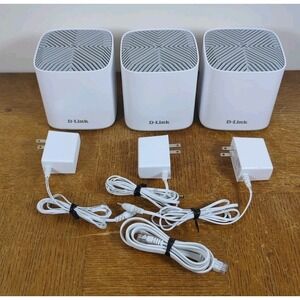 D-Link‎ COVR-X1863 Whole Home Mesh System - Set of 3 w/ Power Adapters - Tested